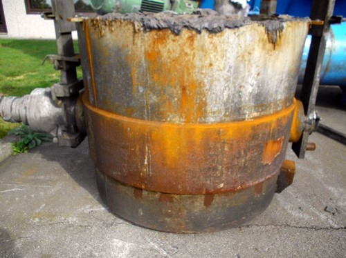 Bottom pouring ladle 5 t, with planetary gear box